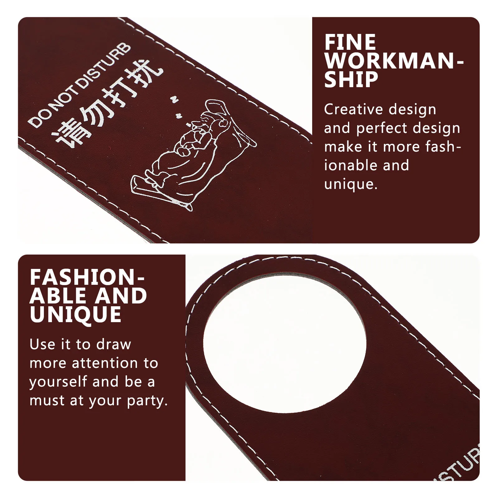 

3pcs Please Do Not Disturb Sign Double Sided Door Hanging Ornament For Hotel Home Party Decoration Mini Pendant