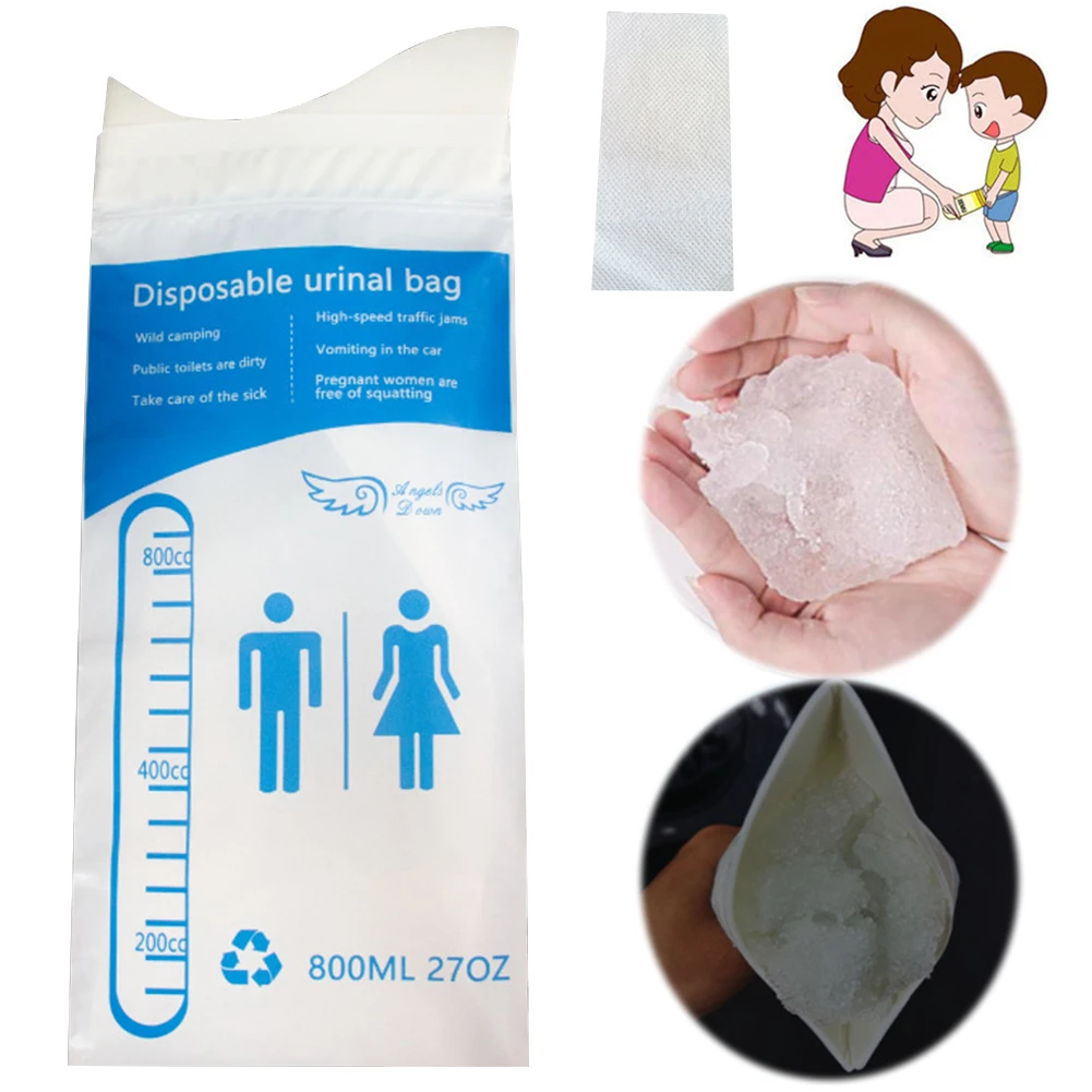 1-20pcs 800ml Portable Car Toilet Urine Bag Auto Outdoor Travel Emergency Disposable WC Vomiting Bolsas For Woman Man Children