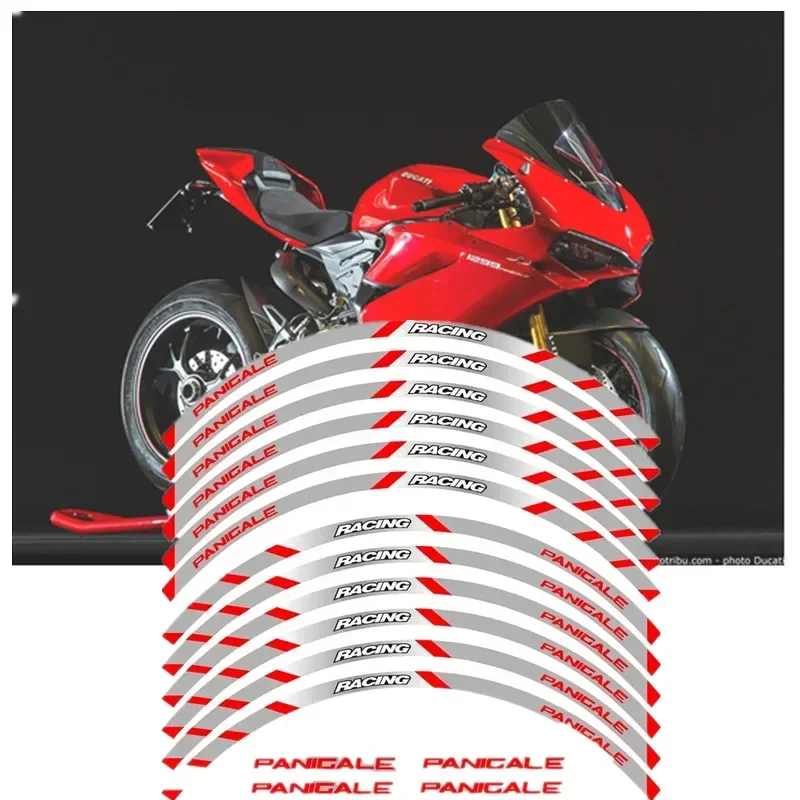 For DUCATI PANIGALE 1199 S 899 1299 S R 959 Moto Parts Contour Wheel Decoration Decal Sticker - 3