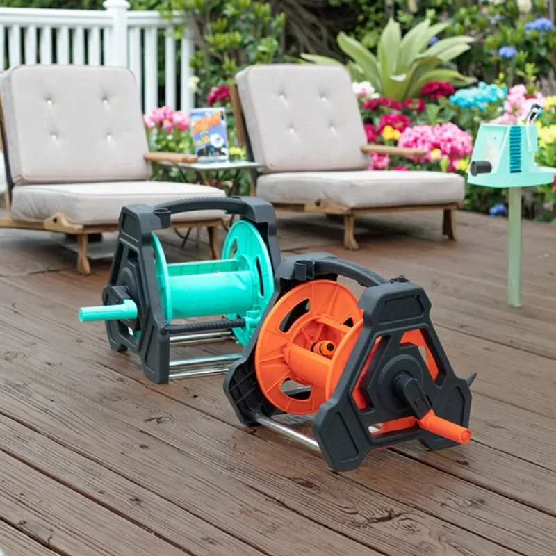 Garden Supplies New Empty Portable Water Hose Reel Hose Drum Garden Cart With Hose Guide Rail