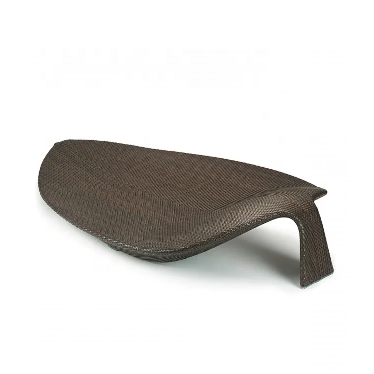 Promotion Interior Leaf Shape Stylish Design Lounge for Sale Outdoor Daybed Patio Outdoor Lounge Day Bed