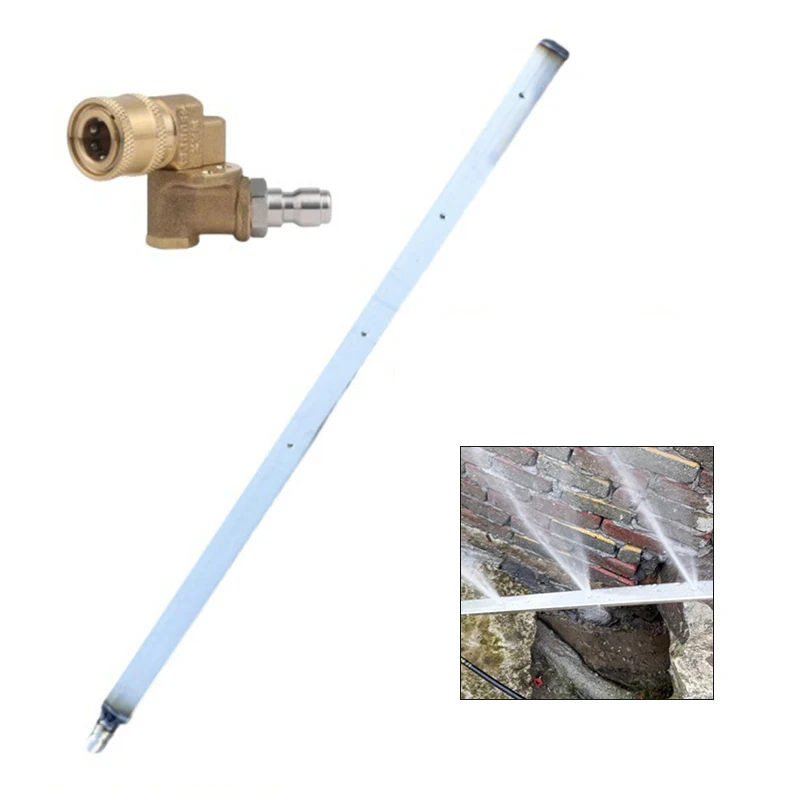 Automotive Radiator Cleaning Tool Stainless Steel Rod 60cm Length Four Holes for Use with Vehicle Cooling Systems