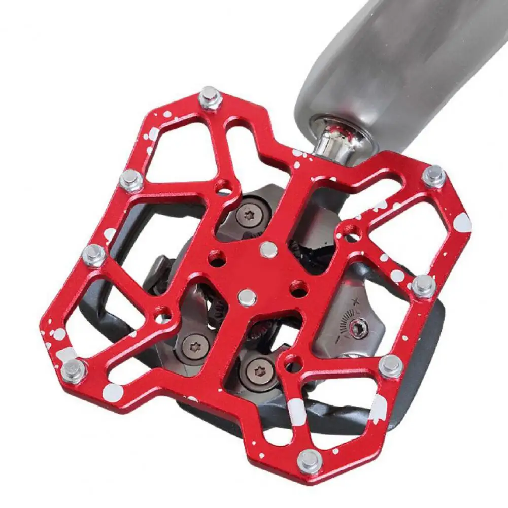 

Mountain Bike Self-locking Pedal Lock Pedal To Flat Pedal Is Suitable for A Pair of Lock Plates Splints and Buckles Road Bike