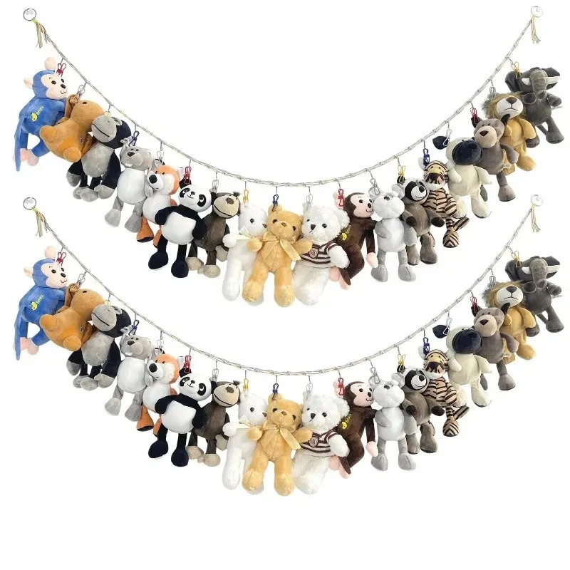 

Держатель для дисплея B-Est с 18 шт. зажимами, настенная цепочка для хранения, чучела животных для спальни, детской комнаты, игровой декор комнаты