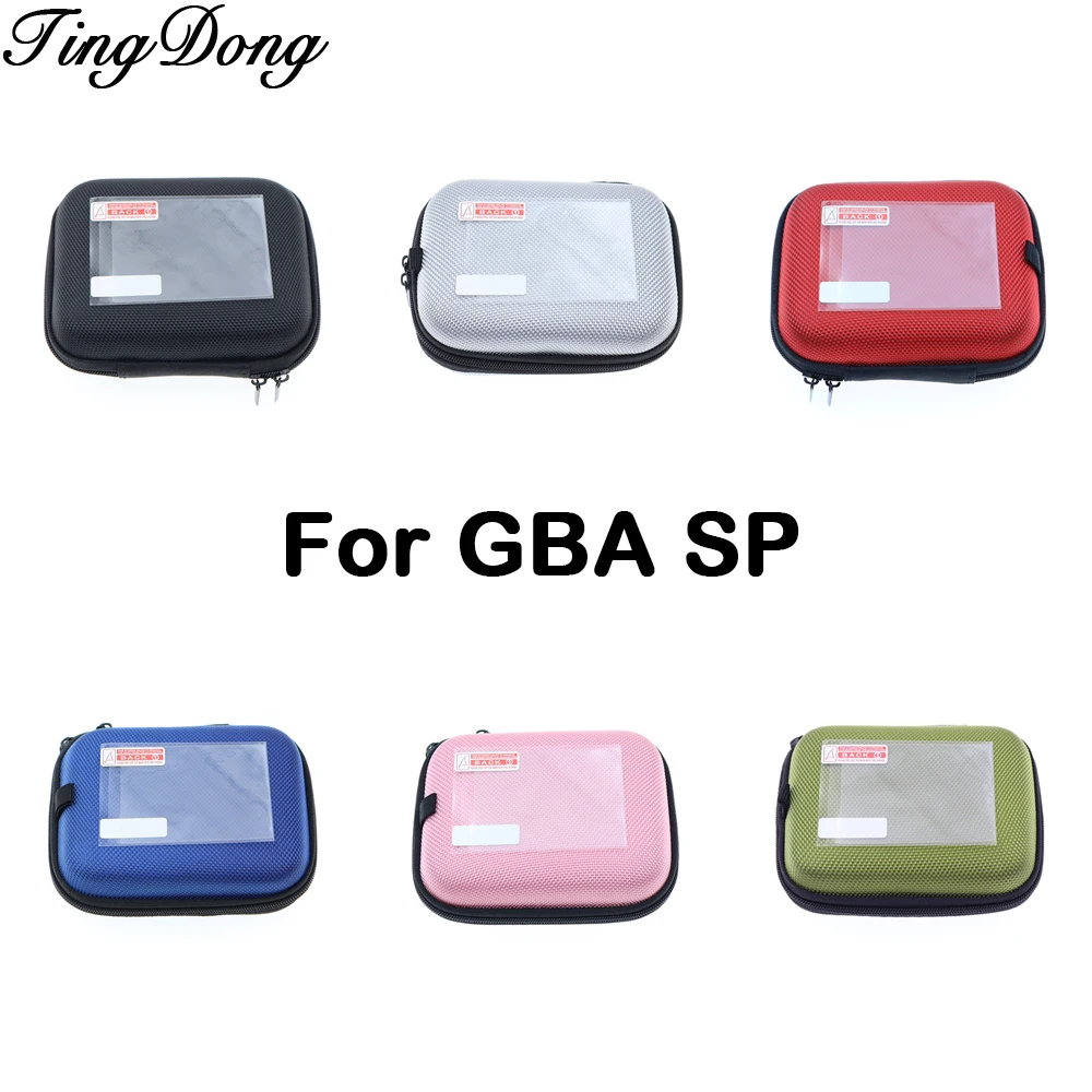 1 Zestaw folii ochronnej na lusterko i kolorowej torby ochronnej do konsoli do gier GBA SP Pokrowiec ochronny + folia ekranowa