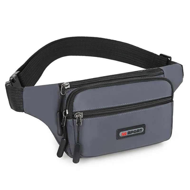 

Outdoor Running Sports Waist Bag Unisex Large Capacity Waterproof Business Money Bag Wear Resistant Oxford Cloth Material