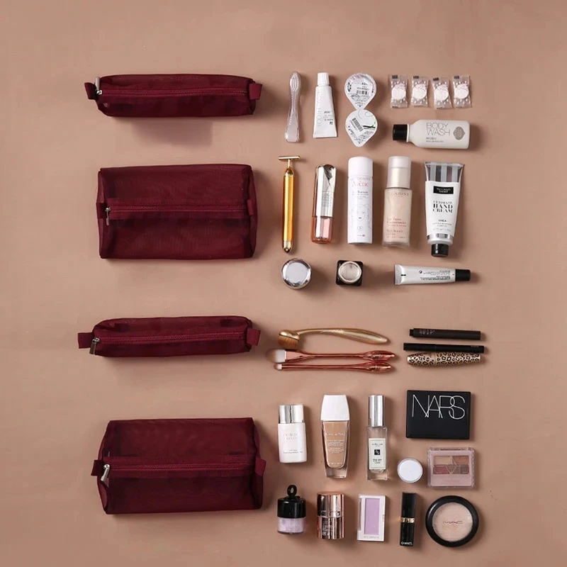 Geteilbare Make-up-Tasche, Reise-Kulturtasche, Reise-Make-up-Tasche, multifunktionale tragbare Reise-Aufbewahrungstasche – Detail 3