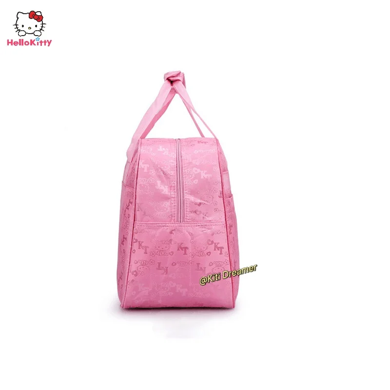 Sanrio Hello Kitty Travel Bag Cartoon Cute Large Capacity Luggage Handbag  Kawaii Waterproof Sports Fitness Shoulder Duffle Bag