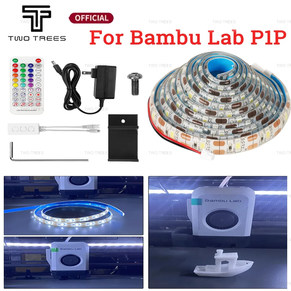 

For Bambu Lab LED Light Strip P1P Lighting Lamp 5V Super Bright Bar Kit High-end Lighting Lamp Bright For Bambulab 3D Printer