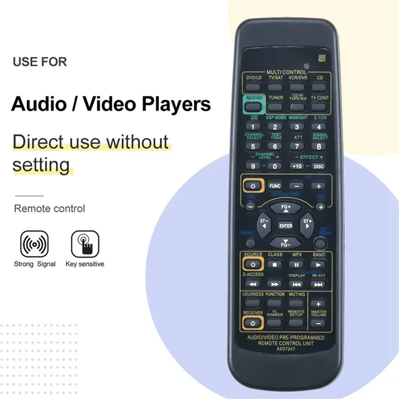 Stylish-2X Remote Control For Pioneer Receiver AXD7247 R VSX-D510 VSX-D209 VSX-D409 D511 Vsx D510