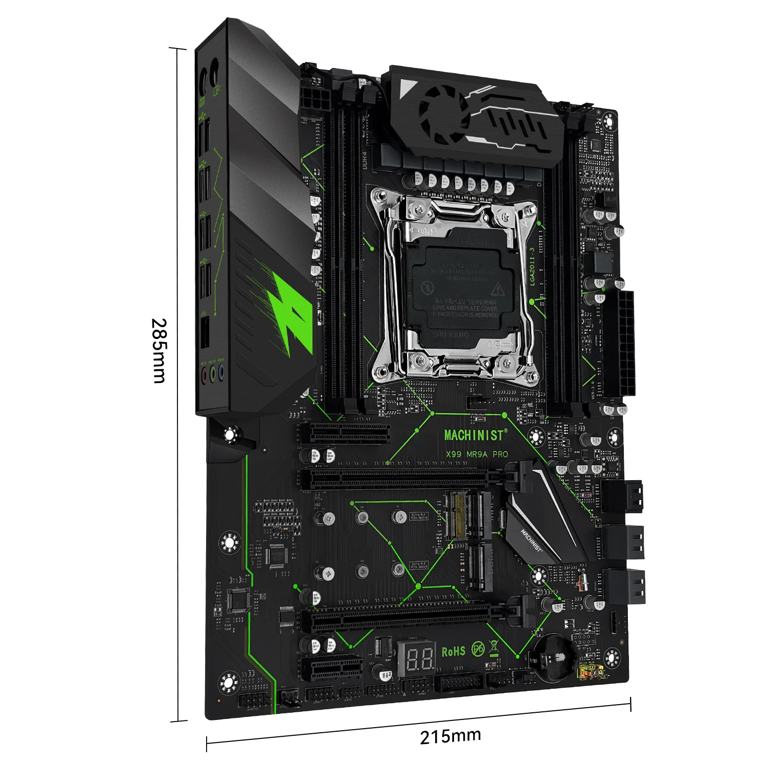 MACHINIST MR9A PRO X99 Motherboard Set Kit LGA2011-3 Xeon E5 2690 V3 CPU DDR4 16 GB (2*8 GB) 2666 MHz RAM TPM 2.0 Optionale Kombination