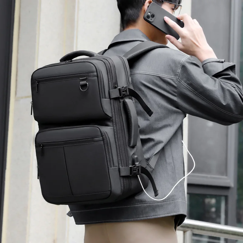 Business Backpack Business Trip Large Capacity Luggage Travel Bag Portable Multifunctional Expansion School Bag Leisure Backpack