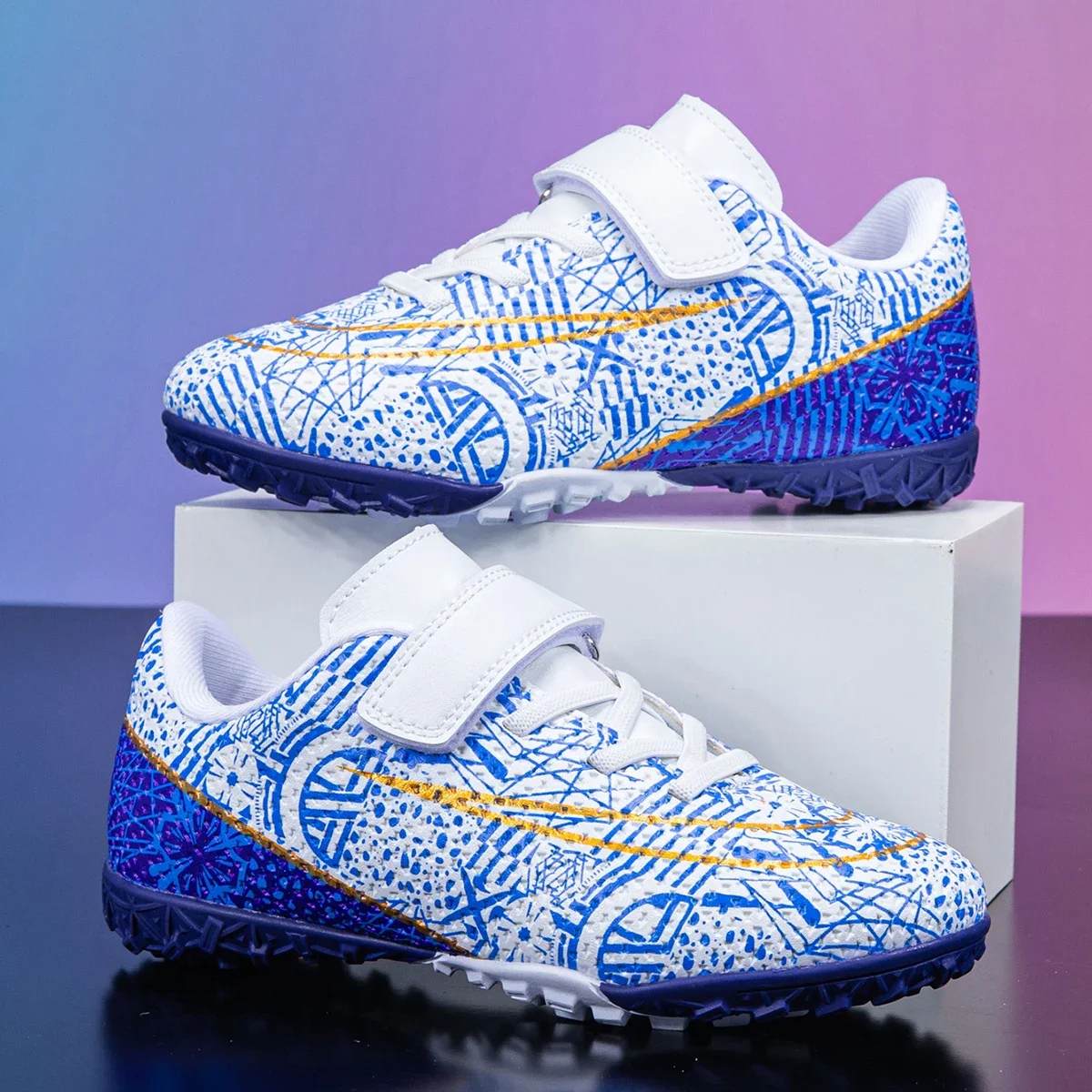 أحذية كرة القدم للأطفال من جمعية العشب للتدريب الداخلي الأصلي للأولاد والبنات أحذية كرة القدم المرابط غير قابلة للانزلاق أحذية ملعب كرة القدم للأطفال #1