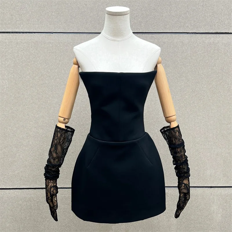 

Women's dress 2026 Spring new sexy backless mini dress Cotton sleeveless short dresses waist cinching slim fit party dresses y2k