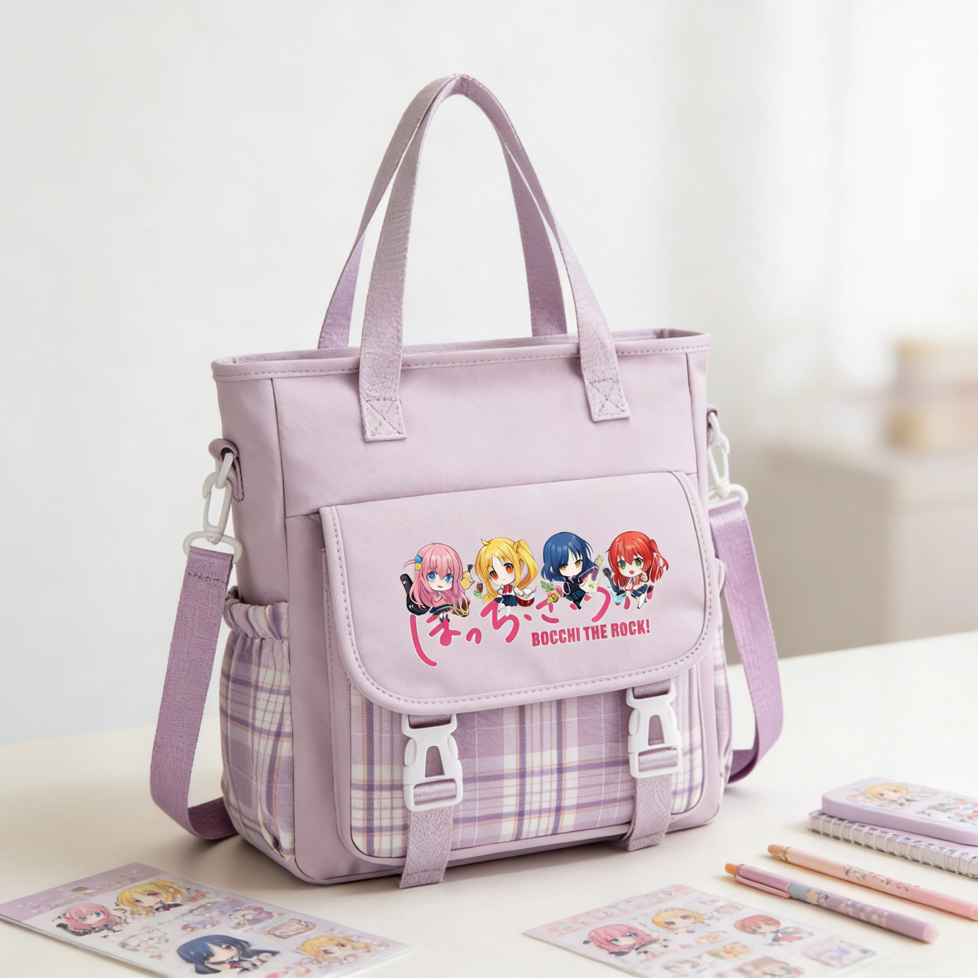 

Сумка через плечо BOCCHI THE ROCK в стиле аниме для девочек, сумка-мессенджер с мультяшным рисунком, школьная сумка для студентов, дорожная сумка для женщин