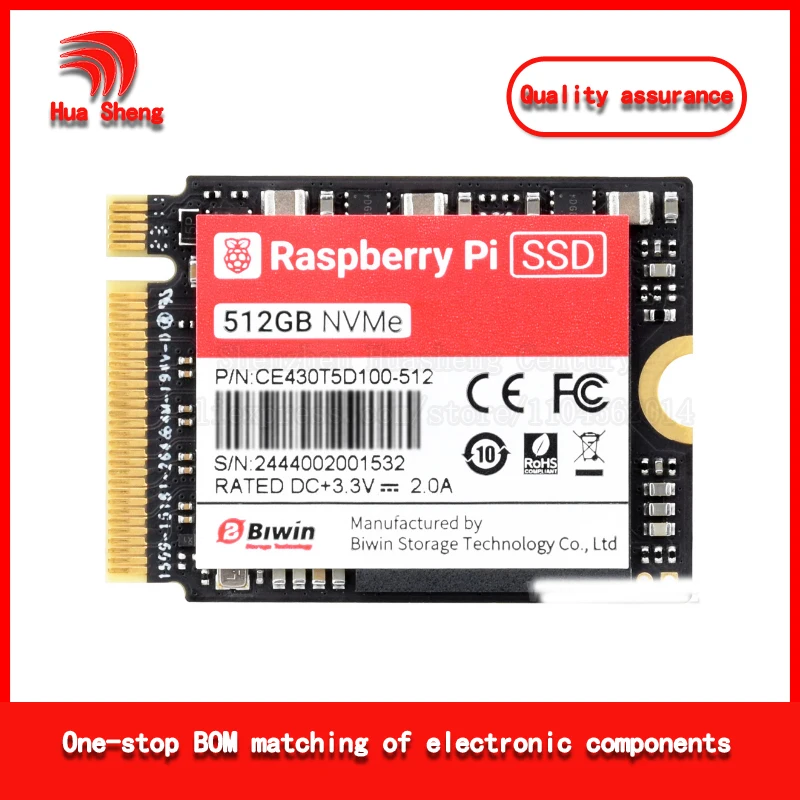 Raspberry Pi Original Ssd 512Gb High-Speed Solid State Drive Compatible with Pcie Gen3 for Raspberry Pi