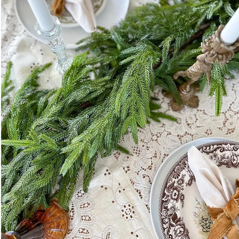 For Soft rubber feel PE garland rattan high imitation encryption green plant Christmas day home decoration rattan