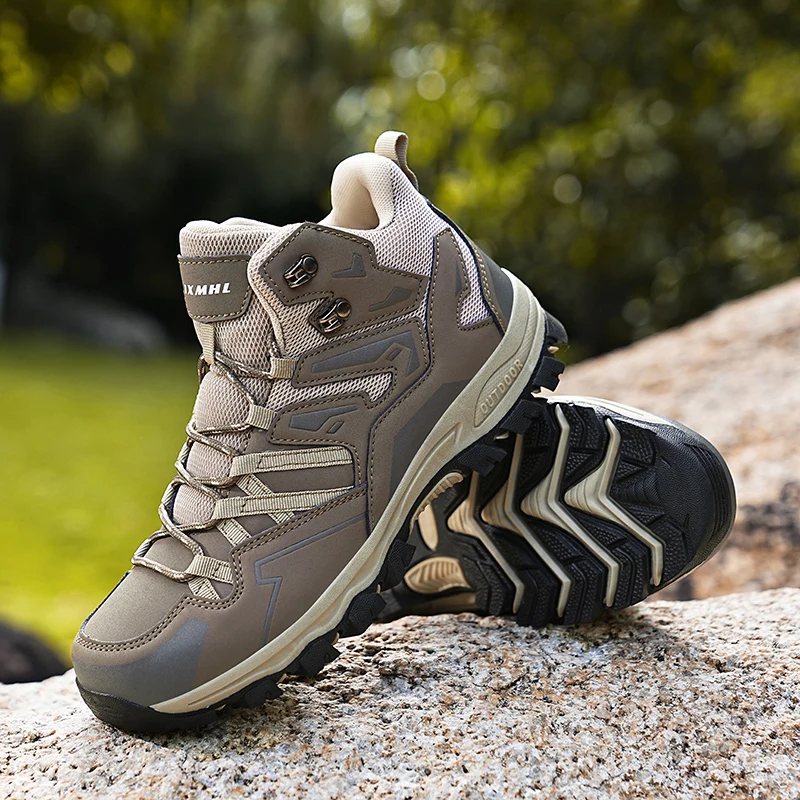 2023 Winter Men Outdoor Hiking Shoes Trekking Ankle Boots Mountain Shoes Men Tracking Hiking Casual Sneakers Sports Shoes