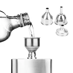4cm Bar Wine Flask Funnel for Filling Hip Flask Narrow-Mouth Bottles Small Mouth Funnels Mini Stainless Steel