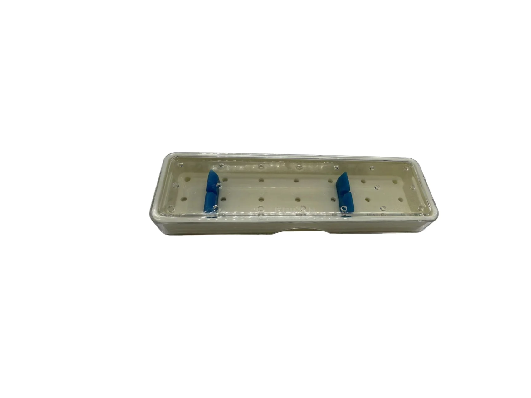 Silicone pad high-pressure sterilization box for ophthalmic surgical instruments, capable of high-temperature disinfection up to