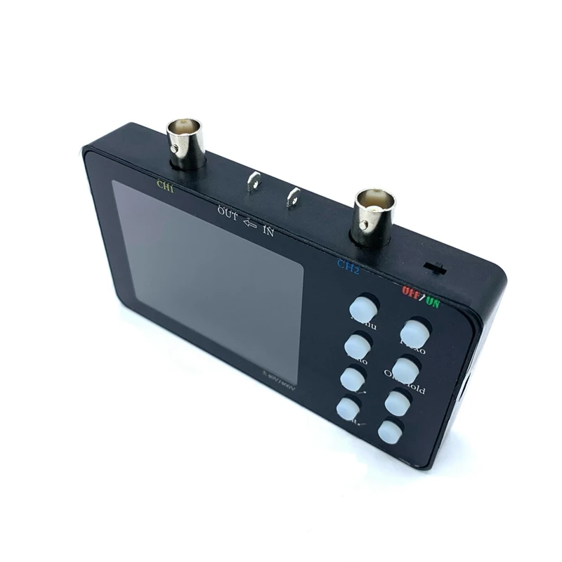 SCO2 Dual Channel Digital Oscilloscope 50M Sampling Rate 10Mhz Analog Bandwidth One Key AUTO Anti Burning Black SET 2