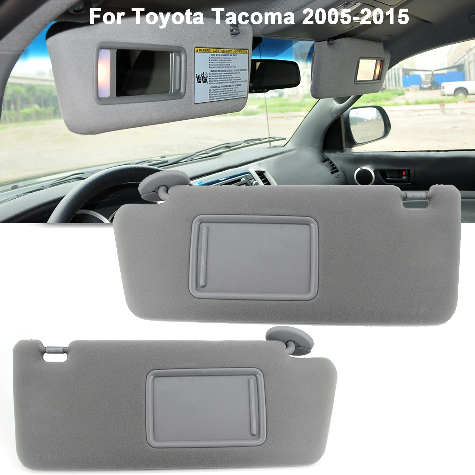 

Car Front Windshield Sun Visor Board Sunshade Sunvisor Shield Left Right Side For Toyota Tacoma 2005-2015