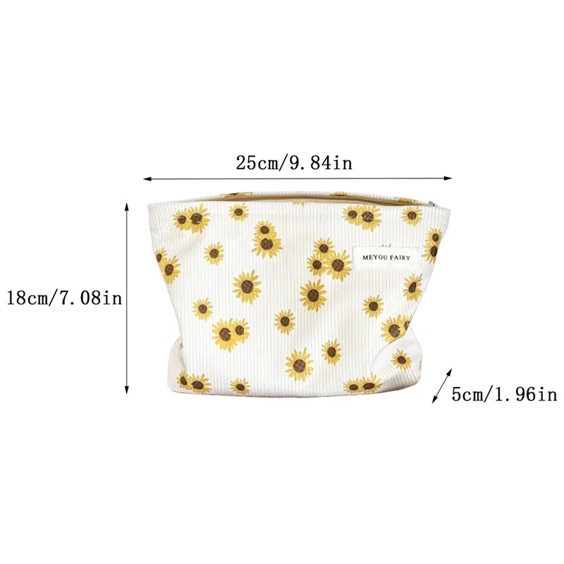 Bolsa organizadora girasoles en pana para gatos y perros - imagen 4