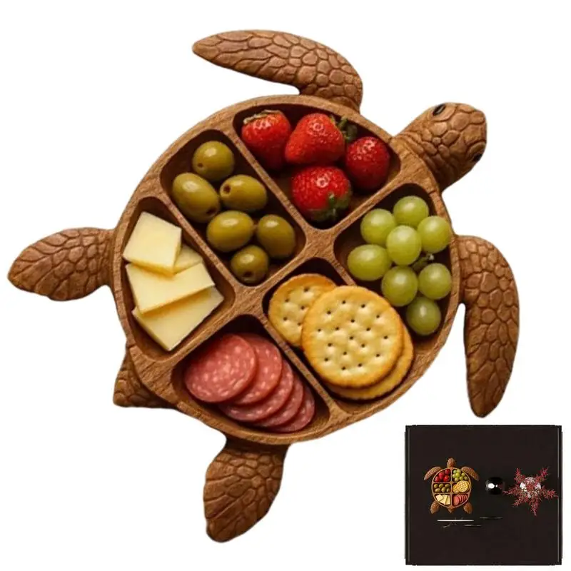 

Charcuterie Tray Turtle Charcuterie Boards Serving Cheese Tray Wooden Serving Platter Dinner Plates Snack Plate Table Decor For
