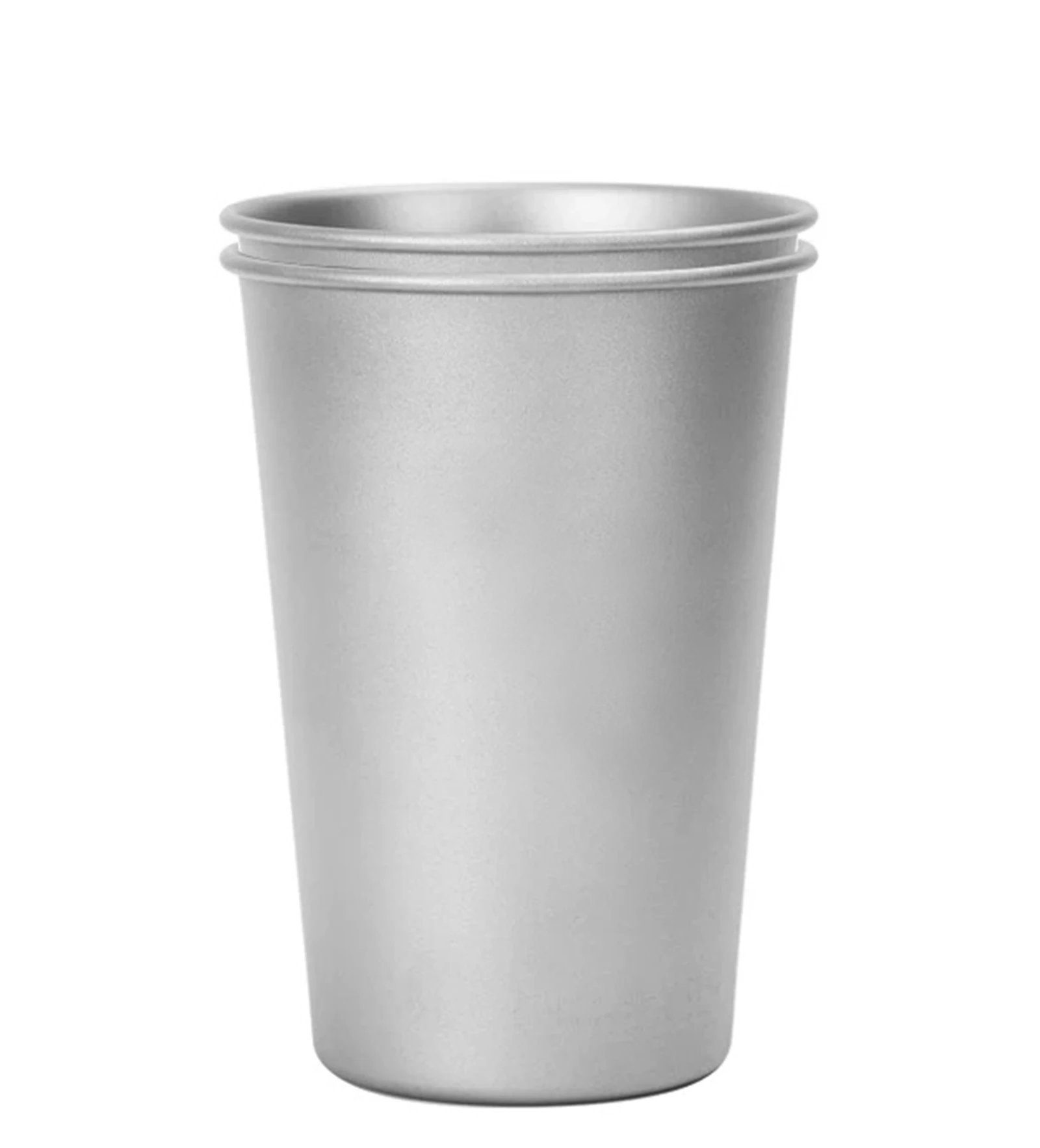 

Titanium Tumblers Drinking Cups 13oz Water Tumbler Ultra-Light Unbreakable Metal Drinking Glasses for Outdoor, Home, Bar, 2 Pack