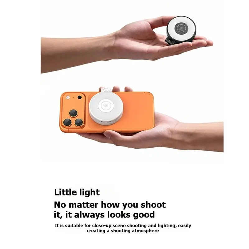 A33T-LM21 Magnetic Fill Light 2W Foldable Portable Phone Light With Touch Control Magnetic Selfie Video Light A