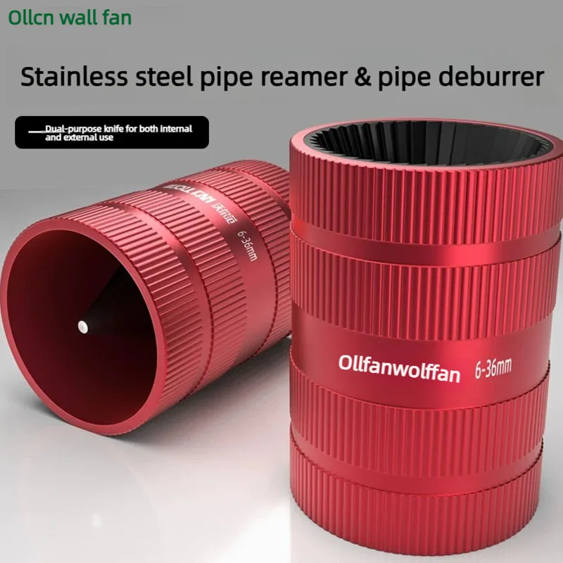 Deburring Tool for Copper PVC Pipe PlumbingTools Inner Outer Hard Tube Chamfering Tool Copper Pipe Cleaner for 6-36mm tubes