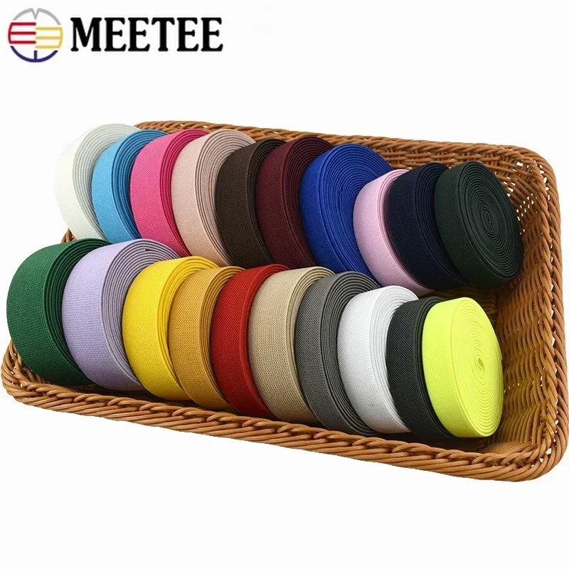 5/10Meters 15mm Sewing Elastic Band Bags Underwear Pants Stretch Webbing Ribbon Tapes Trousers Rubber Bands DIY Accessories