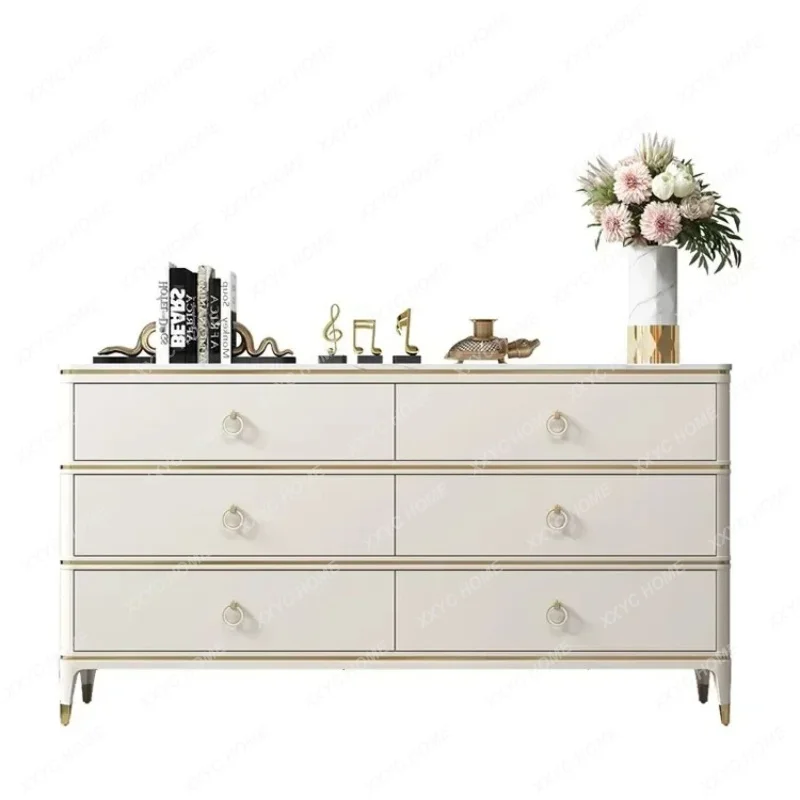 XXlight luxury chest cabinet solid wood bedroom drawer storage cabinet modern simplicity