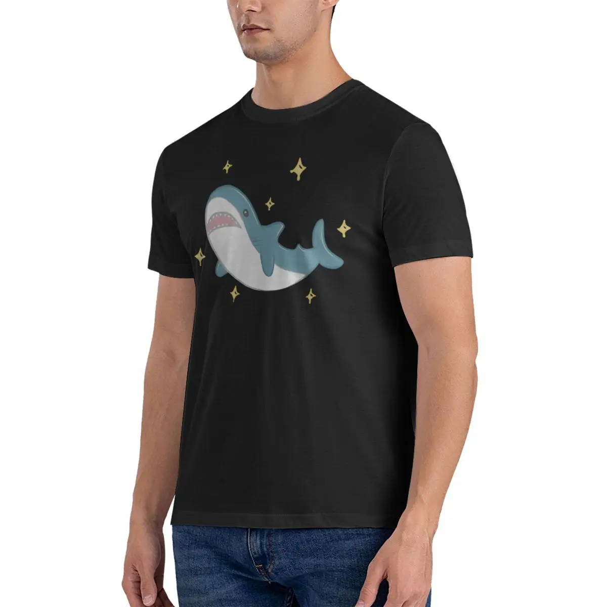 Men's T-Shirts The Shark Fashion Cotton Tee Shirt Short Sleeve Blahaj T Shirt Round Collar Clothing Unique