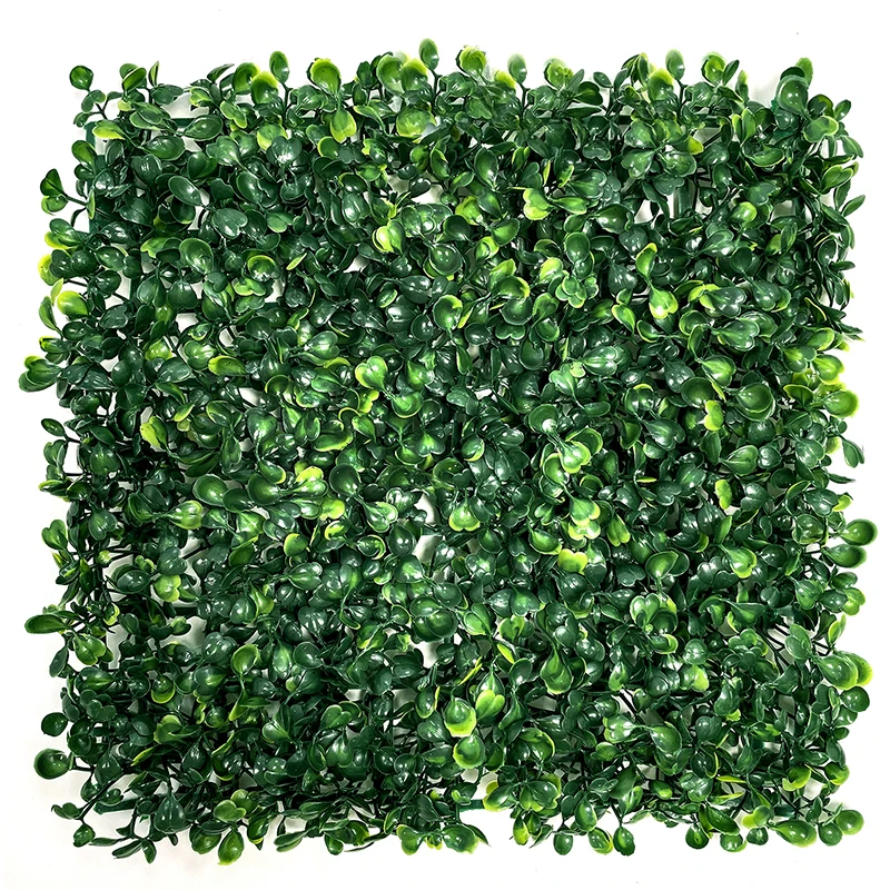 

25*25cm Artificial Plants Grass Wall Panel Hedge Greenery UV Protection Green Decor Privacy Fence Backyard Screen Wedding