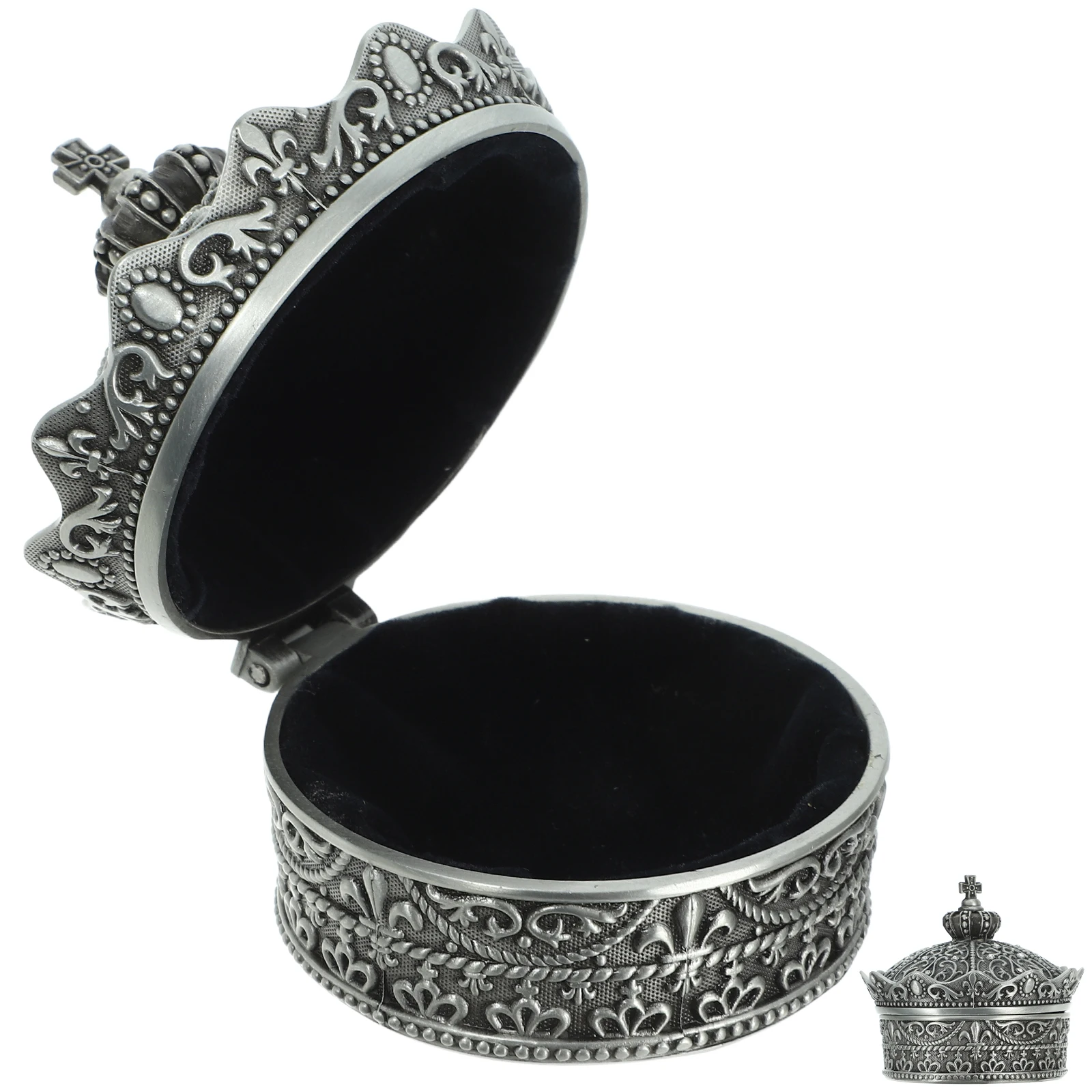 

Box Vintage Trinket Boxes Jewelry Storage Container Lightweight Portable Display Case For Rings Necklaces Elegant