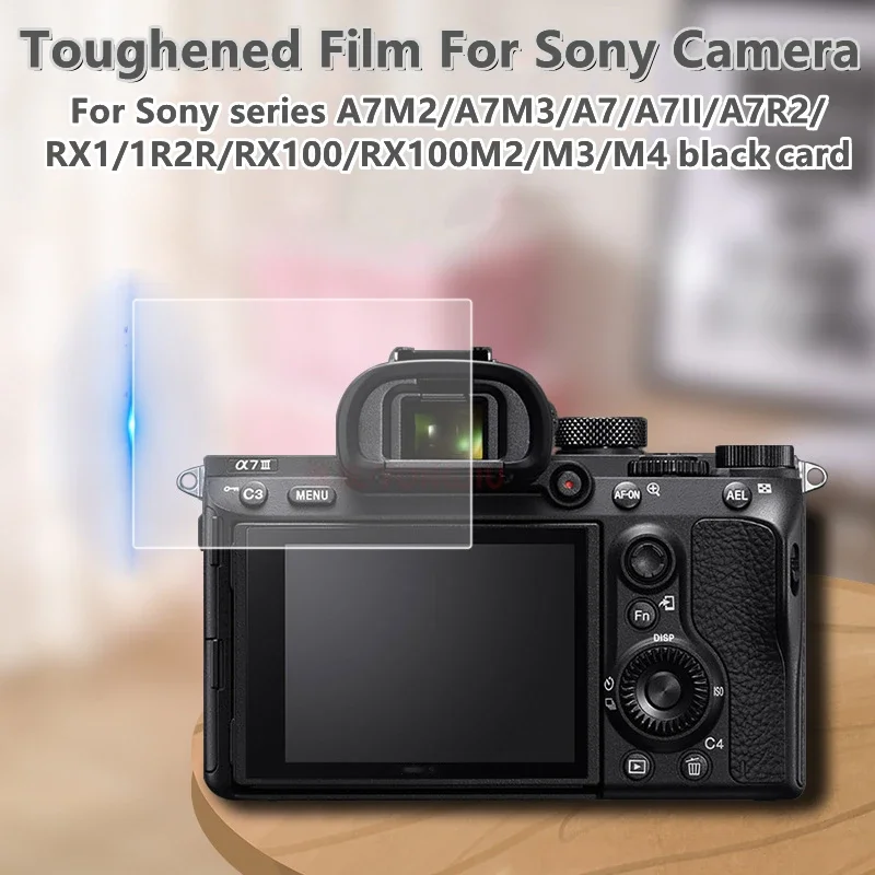 واقي للشاشة من الزجاج المقسى لسوني A6400 A6300 A6000 A5000 NEX-7/6/5 A9 A77 A7R A7 A7s A7II A7III ZV1 RX10 RX100 II III IV