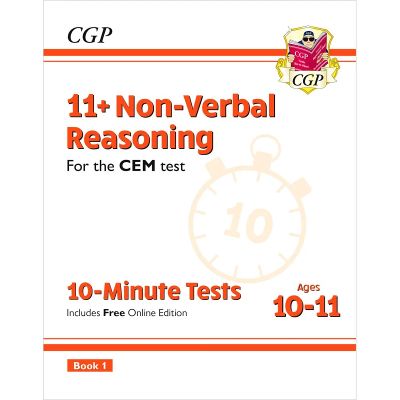 11 CEM 10Minute Tests NonVerbal Reasoning  Ages 1011 Book 1 With Online Edition CGP Books 9781789081947