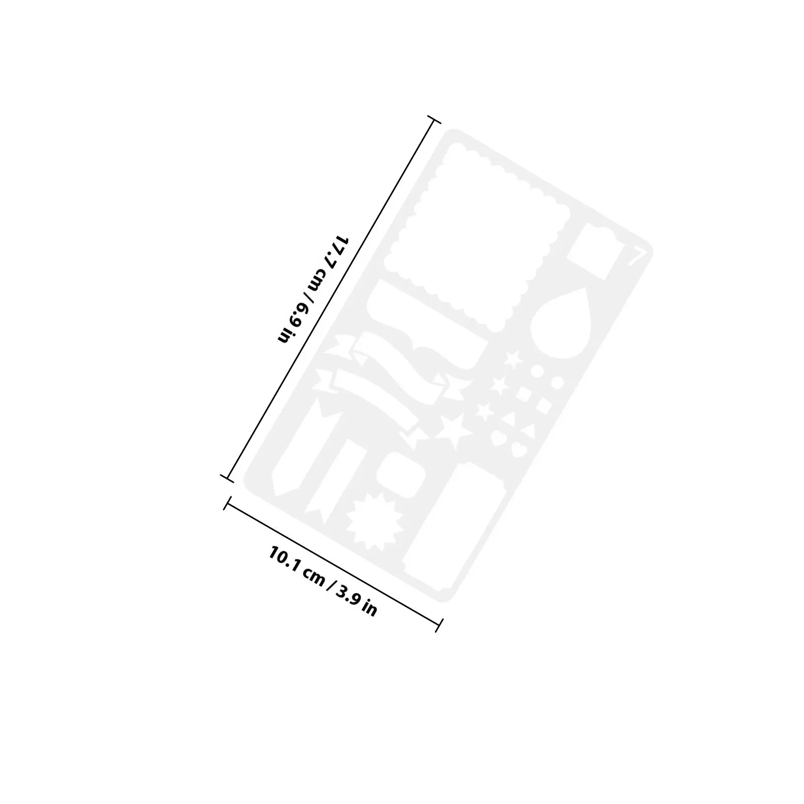 6Pcs Planner Stencils Pet Material Fine Cut Hollow-Out Drawing Templates for Journaling Scrapbooking Wall Wood Block Crafts