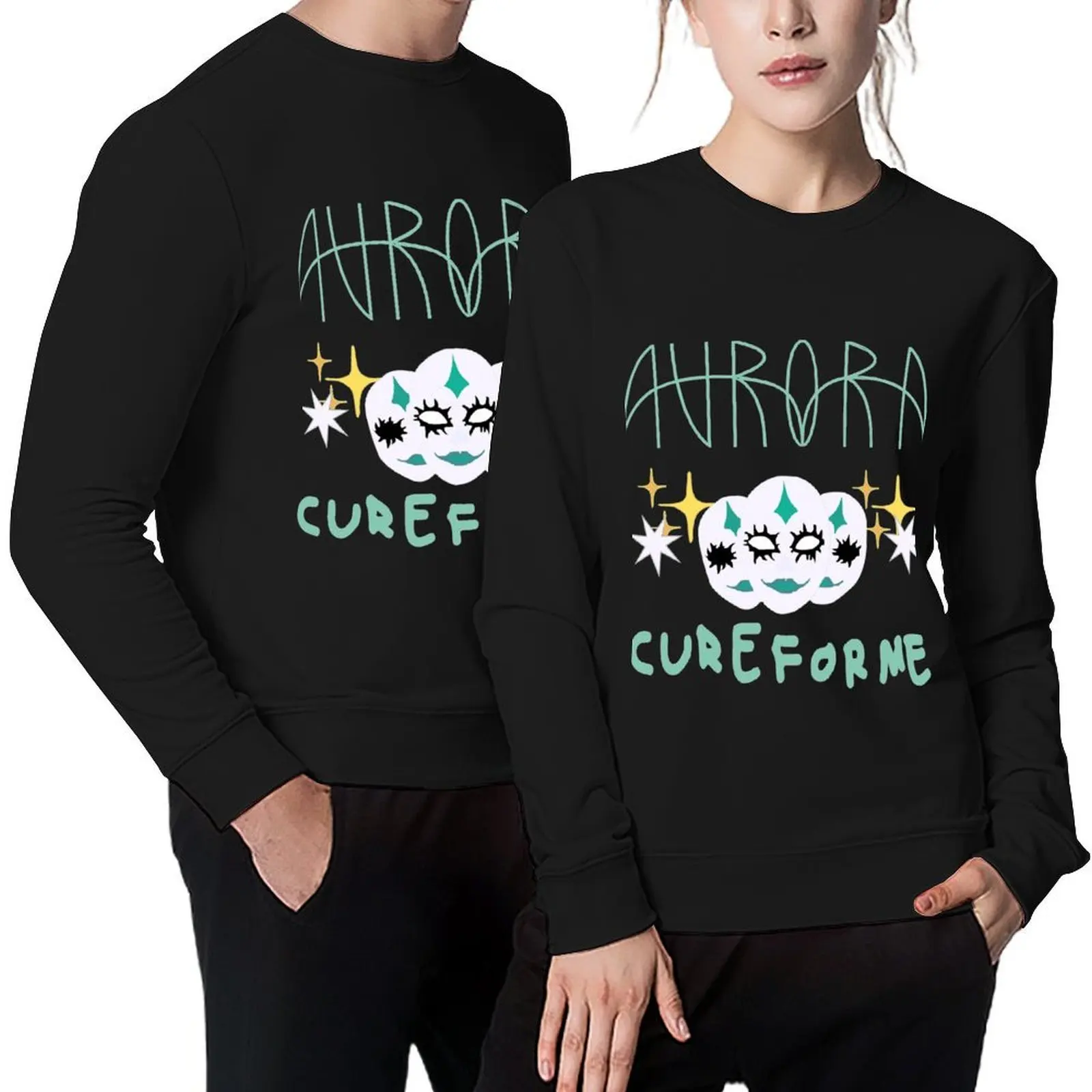

cure for me aurora Pullover men clothes aesthetic clothing tracksuits korean clothes sweatshirts for men