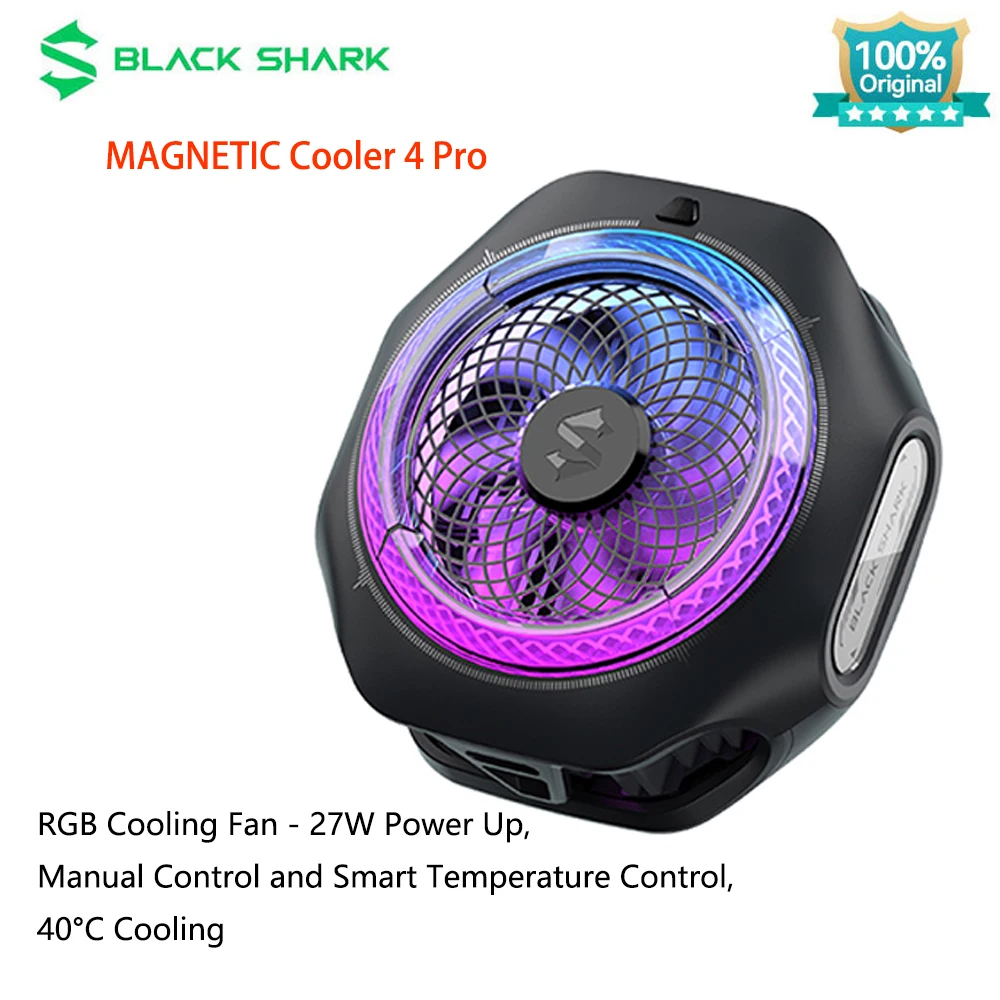New Black Shark MAGNETIC FunCooler Cooler 4 Pro for iPhone 15/ROG