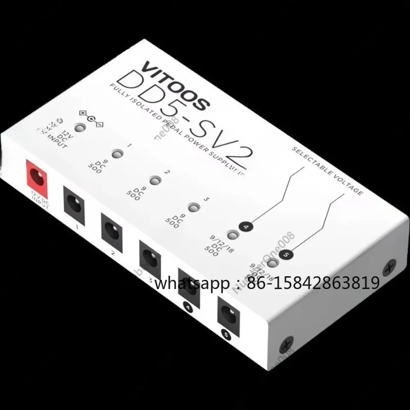 Fully Isolated Effect Pedal Power Supply High Power Digital Guitar Pedal PSU with Noise Reduction