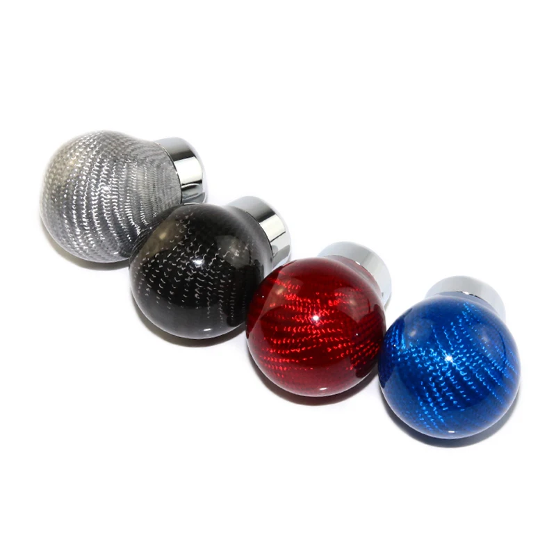 

Universal Carbon Fiber Manual Car Gear Shift Knob round at MT Aluminum Shift Lever