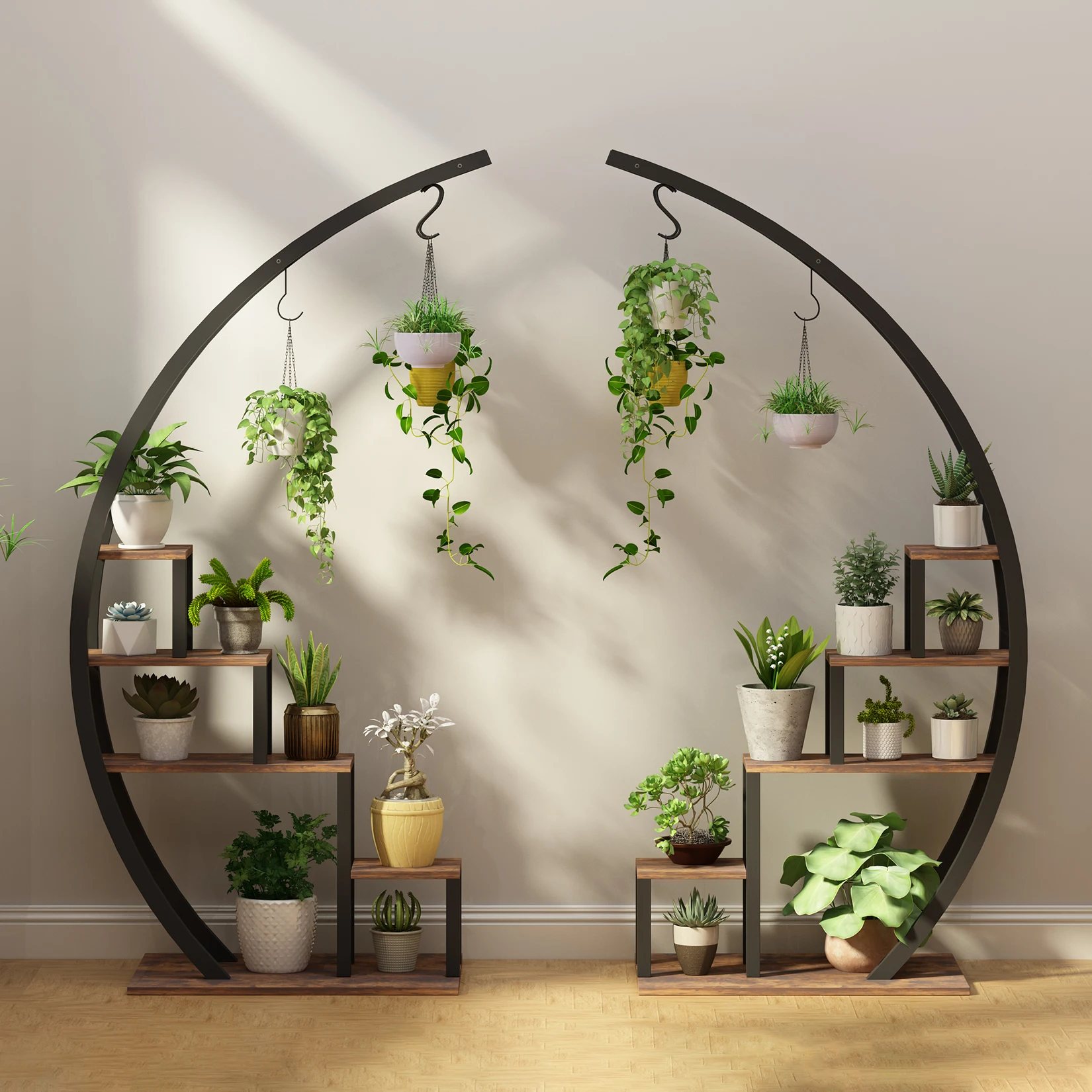 Half Moon Plant Stand Set 5