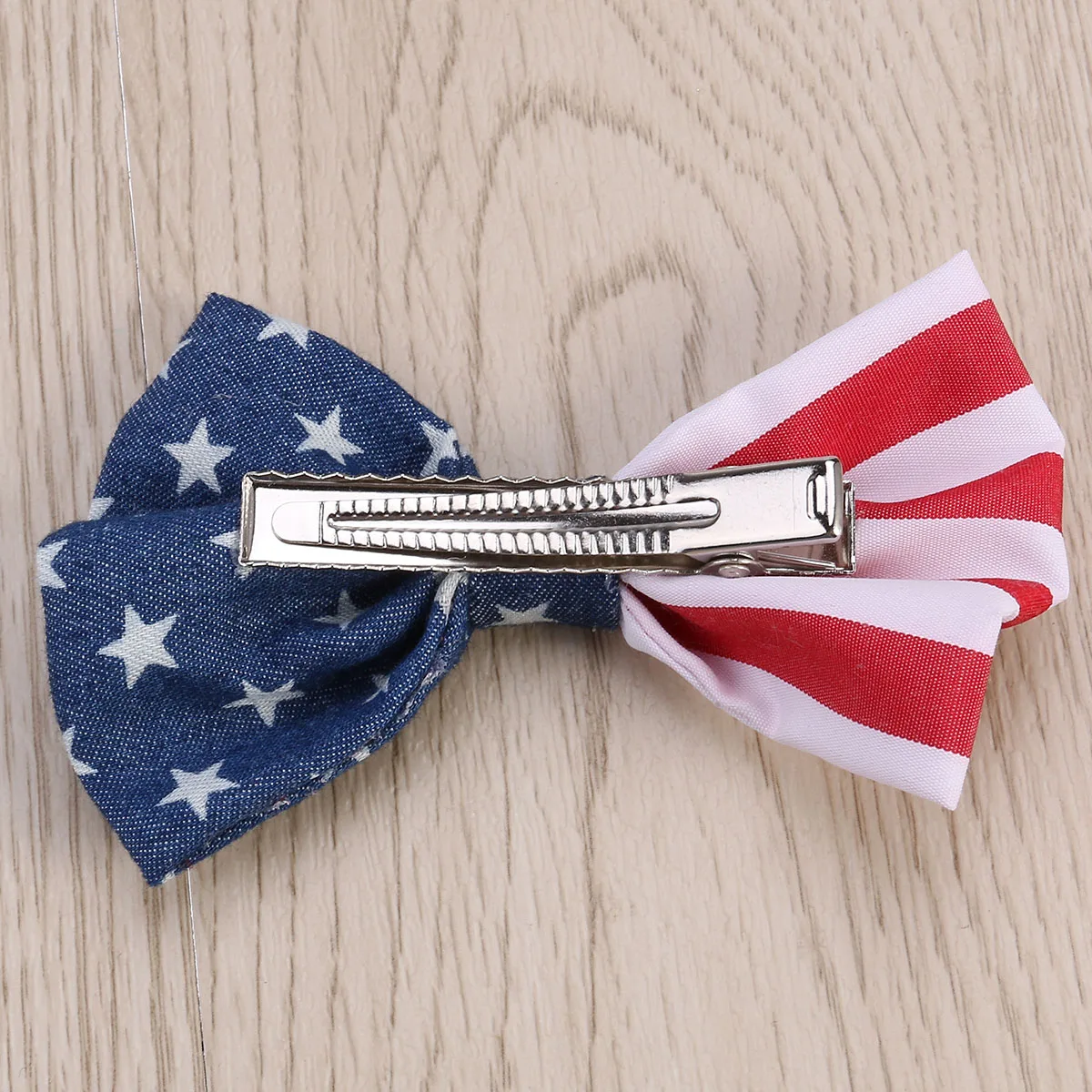 

Patriotic Hairpin Accessories Girls Flag Hair Clip Bowknot Design Durable Non Fading Sweet Headpiece Independence Day July Party