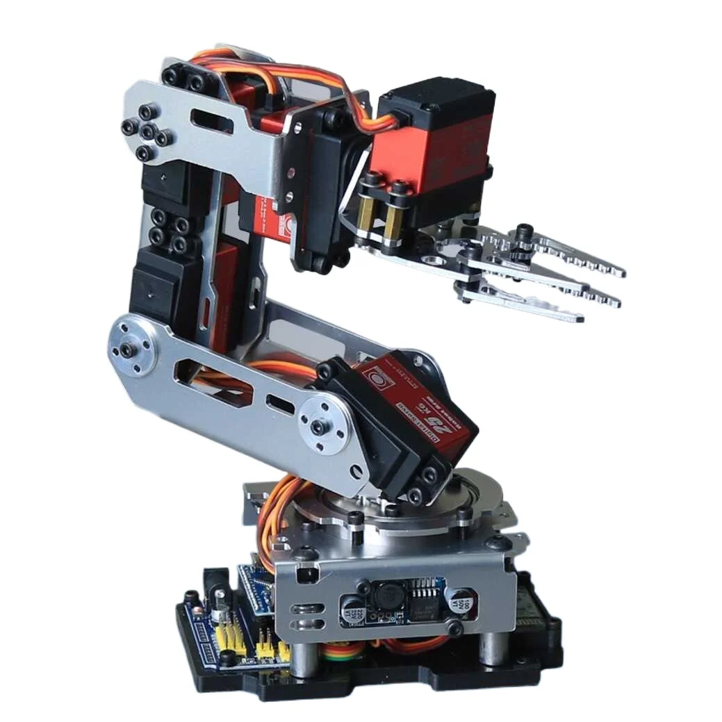 ذراع آلي مؤازر معدني ذو 6 محاور، تحكم في تطبيق الهاتف المحمول، مع مخلب يدوي ميكانيكي، طقم ذراع آرتدوينو، روبوت مخلب يدوي ذاتي الصنع 624G