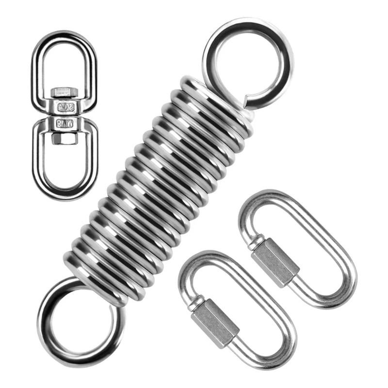  Steel Yogas Swing Spring 250kg Weight Capacity Rotation Mechanism Hammock Suspension Spring For Hammock Chairs Punching Bag