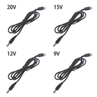 98cm/200cm Length USB C/Type-C PD to 12V 5.5x2.1mm Power Cable Converter Cord for LED Light Laptop Type-C PD Trigger Cord