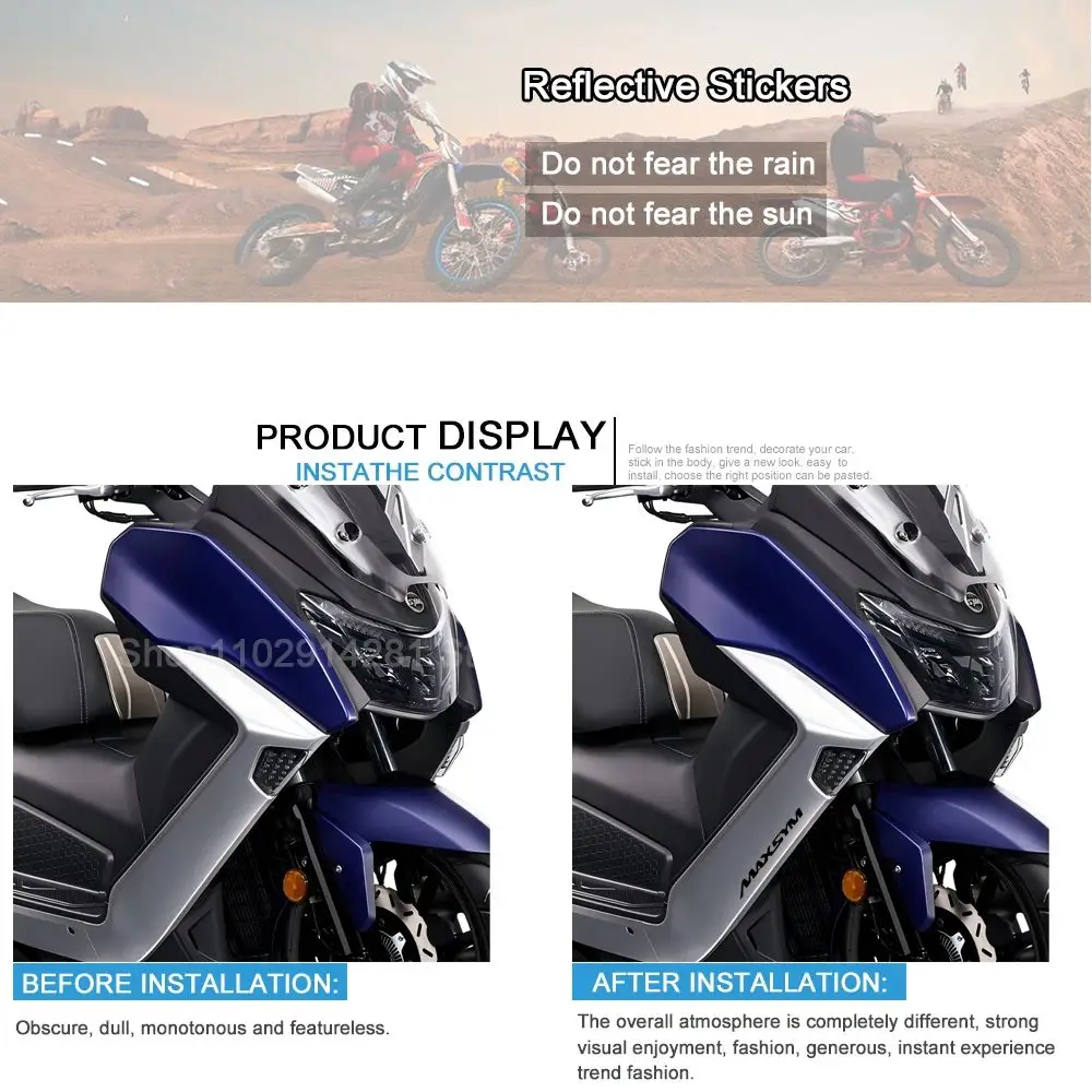 For SYM MAXSYM 400i Accesorios MAXSYMTL508 TL 500 508 TL508 400 GT 600i Motorcycle Waterproof Stickers Decal