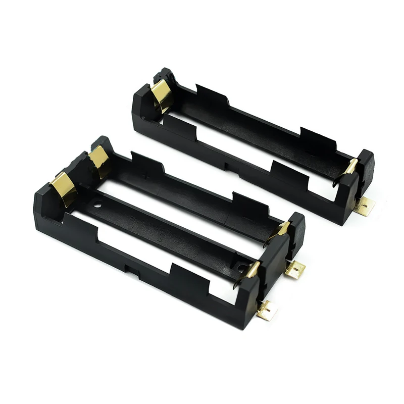 1pcs 1x 2x 18650 Series Batteries Holder Box Storage Case Container with Bronze Pins Drop Ship